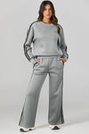 Elsa Round Neck Long Sleeve Top and Pants Active Set