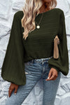 Gemma Boat Neck Lantern Sleeve Sweater