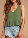 Angel V-Neck Wide Strap Tank