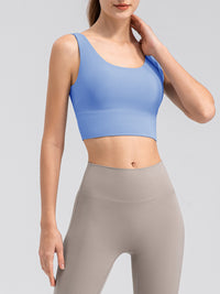 Ezra Scoop Neck Wide Strap Active Tank