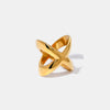 Mia 18K Gold-Plated Crisscross Ring