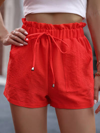 Arielle Tied High Waist Shorts with Pockets