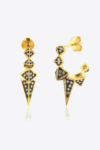 Dream Geometric Zircon Decor 925 Sterling Silver Earrings