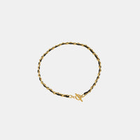 Allie 18K Gold-Plated Leather Chain Necklace