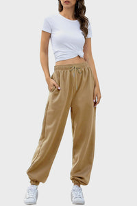 Lauren Elastic Waist Joggers with Pockets