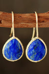 Salem Handmade Natural Stone Teardrop Earrings