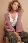 Kalani Open Front Sweater Cardigan with Pockets