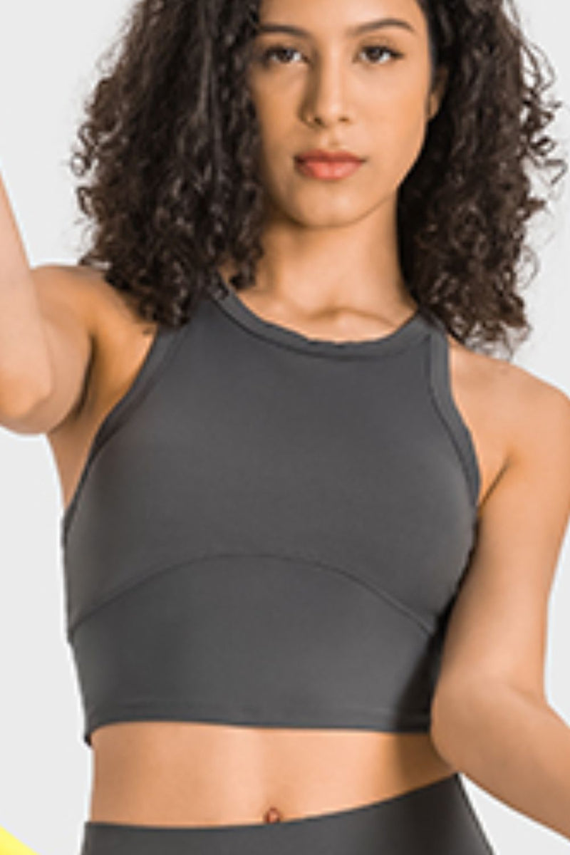 Vera Racerback Cropped Sports Tank