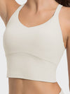 Paola Crisscross Round Neck Active Tank