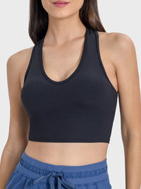 Emma Scoop Neck Wide Strap Active Tank