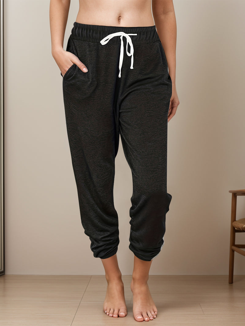 Ari Drawstring Elastic Waist Joggers with Pockets