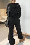 Samantha Drawstring Long Sleeve Jumpsuit