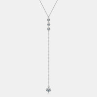 Maci 1.3 Carat Moissanite 925 Sterling Silver Drop Necklace