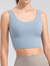 Ezra Scoop Neck Wide Strap Active Tank