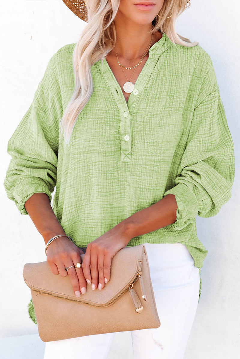 Aria Buttoned Long Sleeve Blouse