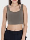 Joyce Crisscross Square Neck Active Tank