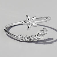 Murphy 925 Sterling Silver Flower Ring