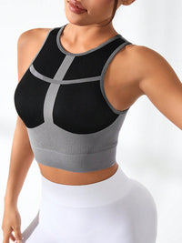 Florence Color Block Round Neck Sports Tank