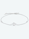 Rylie A To F Zircon 925 Sterling Silver Bracelet