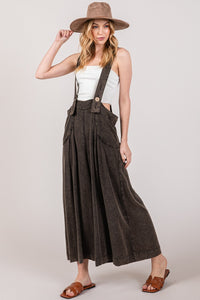 Linda Full Size Wide Strap Wide Leg Overalls