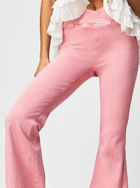 Mary Asymmetric Waist Flare Jeans