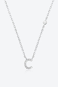 Angelina A To F Zircon 925 Sterling Silver Necklace