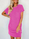 Mallory Round Neck Short Sleeve Mini Dress