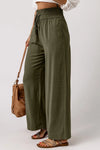 Simone Smocked High Waist Wide Leg Pants