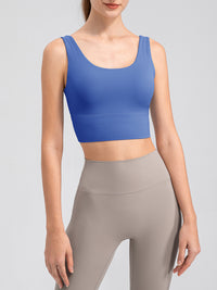 Ezra Scoop Neck Wide Strap Active Tank