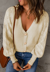 Eva V-Neck Button Up Cardigan