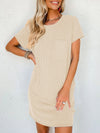 Mallory Round Neck Short Sleeve Mini Dress