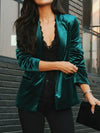 Mila Button Up Lapel Collar Blazer