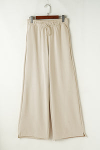 Paisley Drawstring Wide Leg Pants