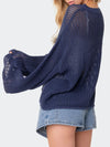 Ainhoa Star Round Neck Long Sleeve Knit Top