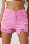 Coraline Distressed Denim Shorts