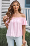 Cecelia Off-Shoulder Short Sleeve Blouse