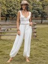 Bexley Backless Wide Strap Wide Leg Jumpsuit