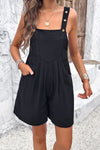 Alaiya Square Neck Wide Strap Overalls