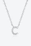 Angelina A To F Zircon 925 Sterling Silver Necklace