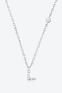 Angelina L To P Zircon 925 Sterling Silver Necklace