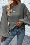 Gemma Boat Neck Lantern Sleeve Sweater