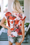 Madelyn Floral Round Neck Short Sleeve Top