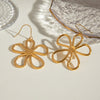 Ezra 18K Gold-Plated Flower Earrings