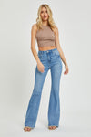 Riley High Rise Raw Cut Hem Bootcut Jeans