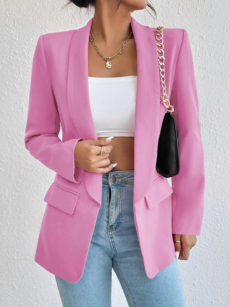 Jennifer Shawl Collar Long Sleeve Blazer