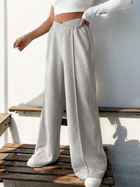 Ella Elastic Waist Wide Leg Pants