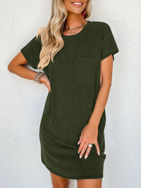 Mallory Round Neck Short Sleeve Mini Dress