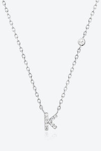 Angelina G To K Zircon 925 Sterling Silver Necklace