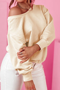 Maeve Bow Round Neck Long Sleeve Sweatshirt