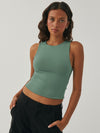 Casey Round Neck Cropped Tank